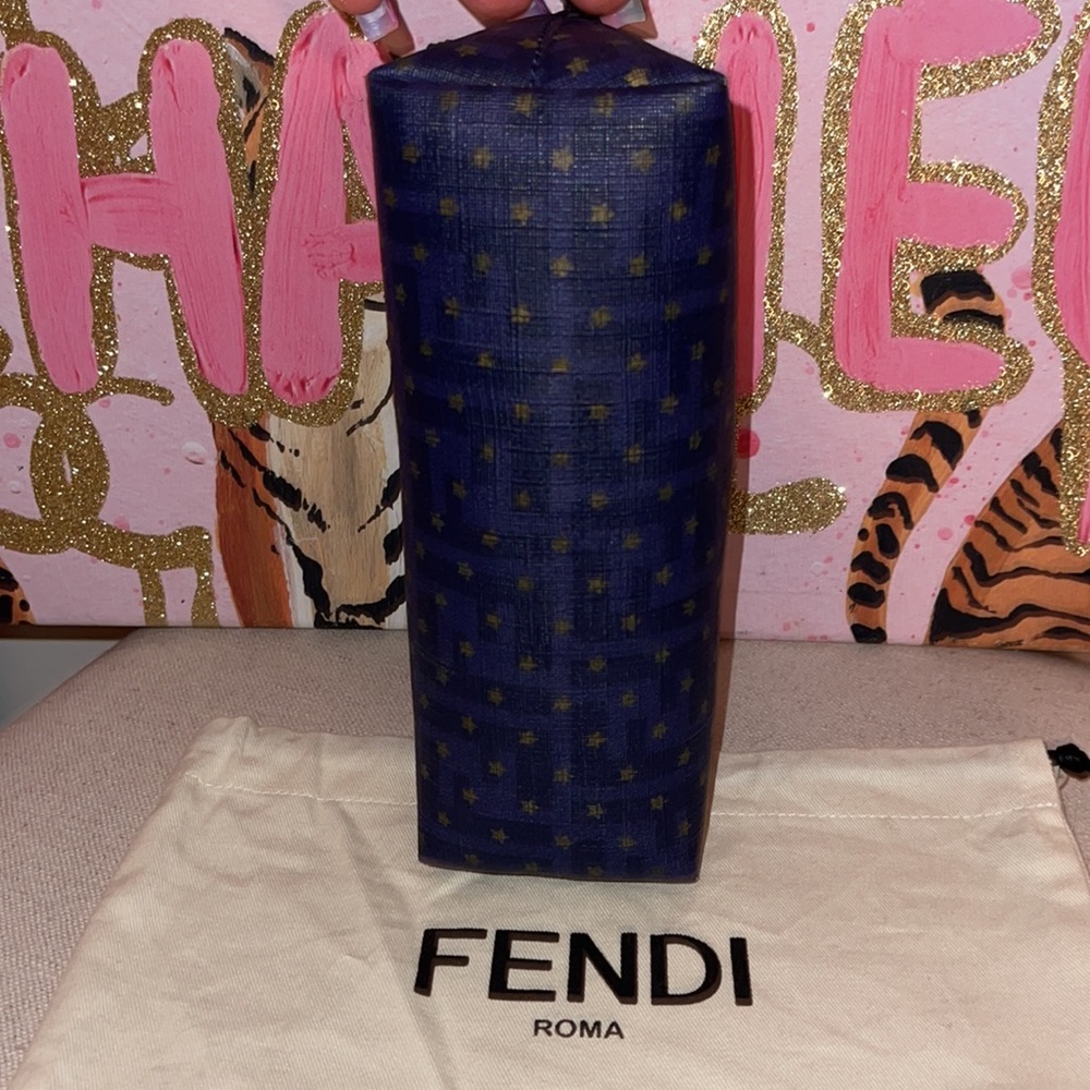 FENDI Saffiano Leather Pouch EUC W/Dust Bag - Picture 4 of 6